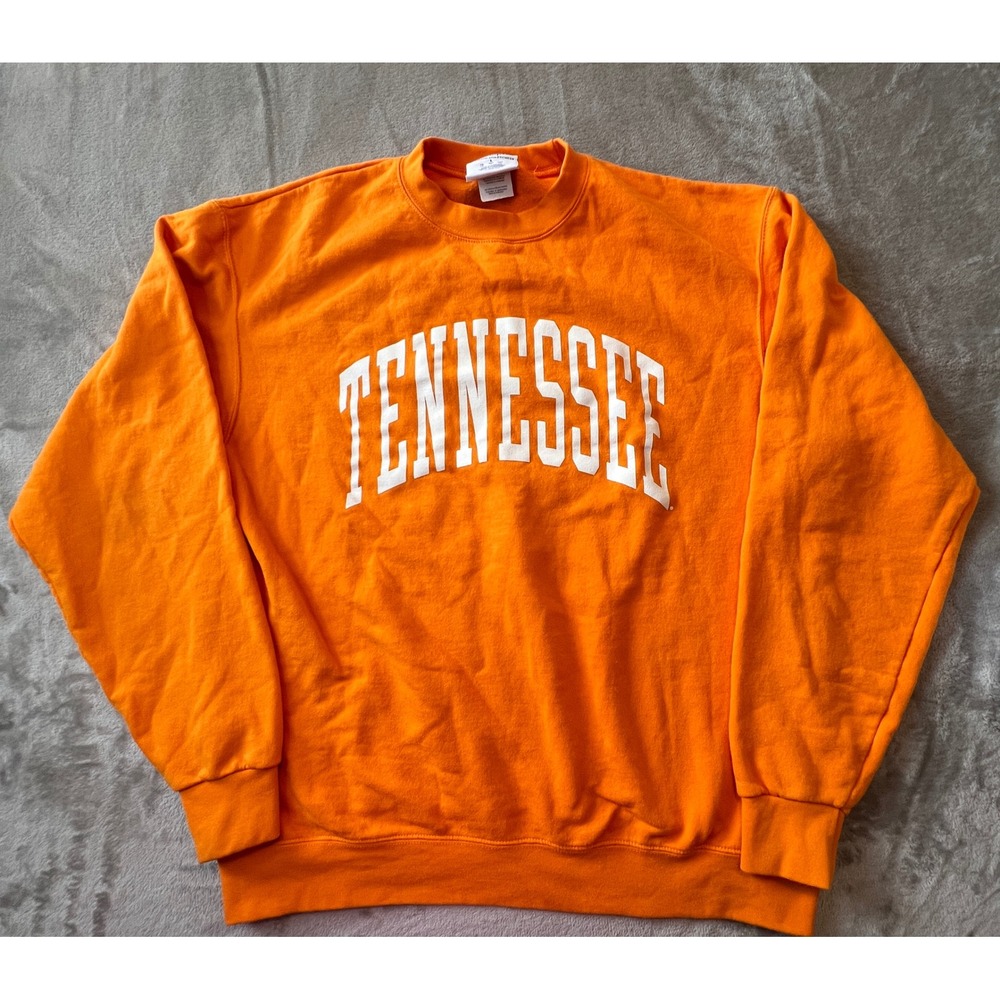 Champion Sweatshirt Mens Large Orange Tennessee Volunteers NCAA Crewneck